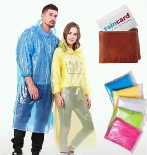 Polyester Disposable Rain Coat, Gender : Unisex