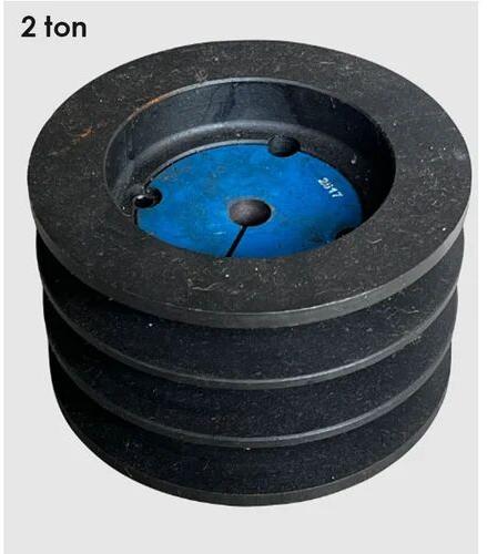Round Cast Iron Taper Lock Pulley, Color : Black