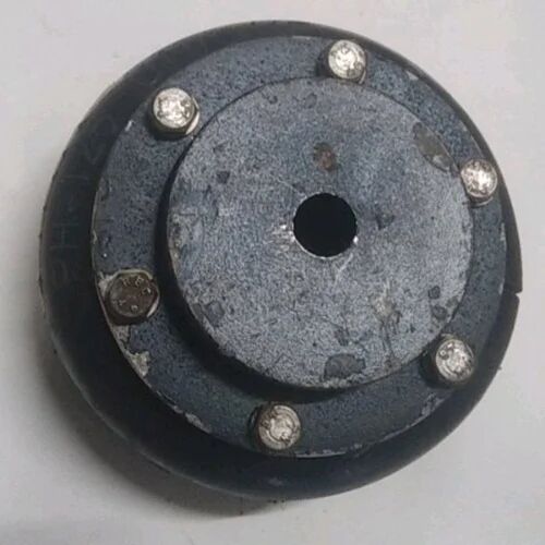 Round Cast Iron Tyre Coupling, for Shock Absorber, Size : 25 Mm(Thickness)