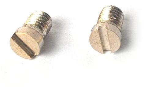Brass Flat Head Screws, Size : 3 mm