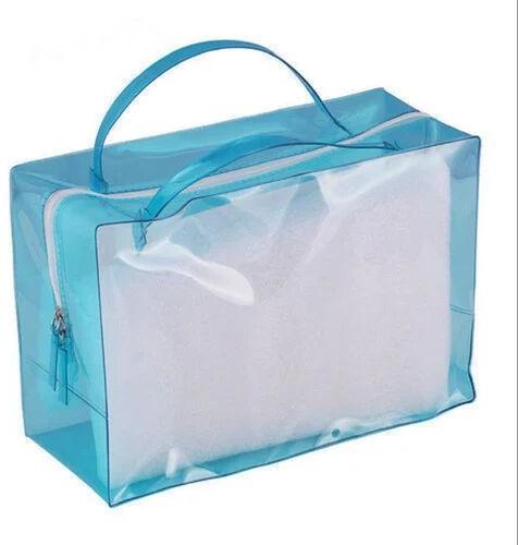 PVC Handle Bag, Pattern : Plain