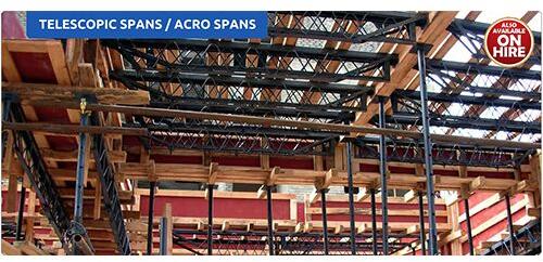 Polished Mild Steel Scaffolding Adjustable Telescopic Span, for Constructional, Color : Blue