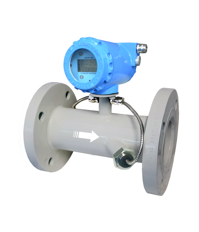 Electric Powder Coated Stainless Steel ultrasonic flow meter, for