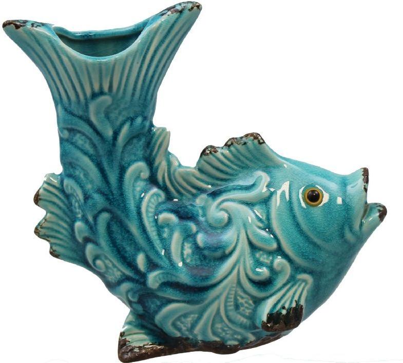 Ceramic Fish Statue