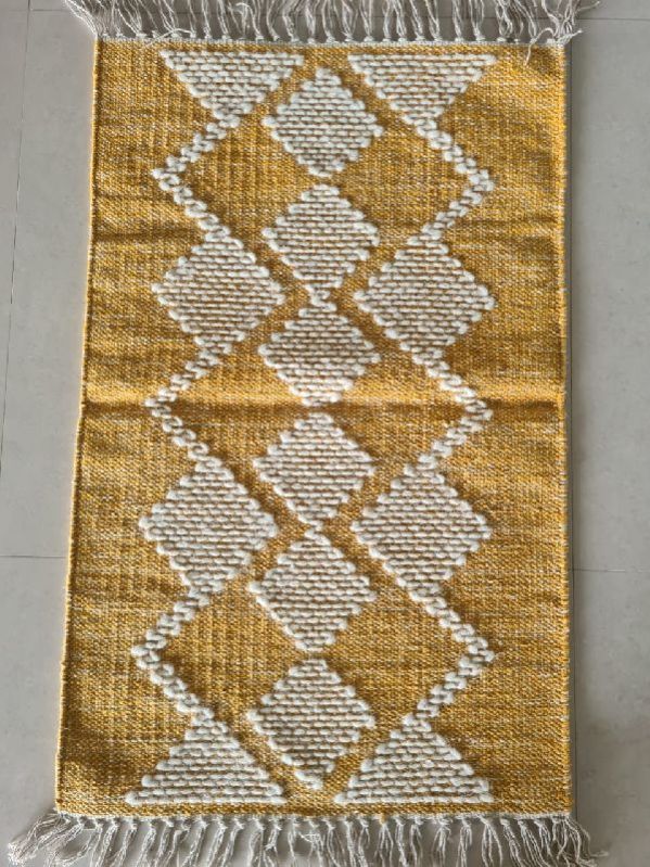 Cotton Modern Rugs, for Home, Office, Hotel, Shape : Rectangular