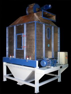 Automatic MS Counterflow Pellet Cooler, Power : 1 HP