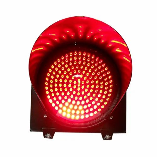 Round Uv Stabilized Polycarbonate Red LED Traffic Light, for Street, Certification : ISI Certified