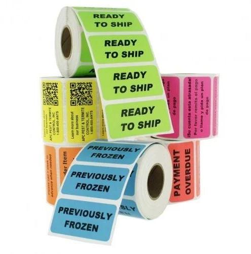 Paper Self Adhesive Label, Packaging Type : Roll