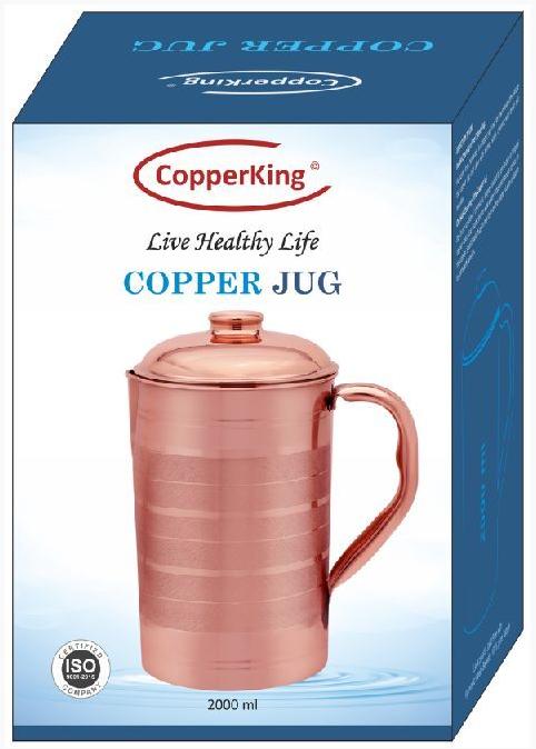 CopperKing Pure Copper Classic Touch Jug Pitcher 2Liter