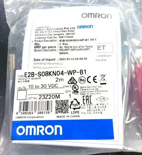 Stainless Steel Omron Proximity Sensor