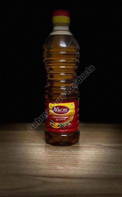 NAFRE Organic 1 Liter Mustard Oil, Form : Liquid