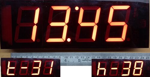 Temperature Monitor Sync Clock, Display Type : Digital