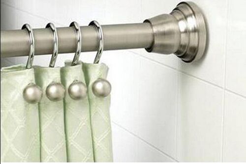 Shower curtain rod, Color : Silver