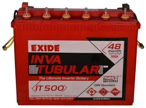 Exide Invatubular Battery, Capacity : 150 Ah@C20