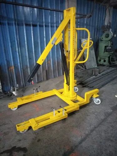 Hydraulic Floor Crane, Color : Yellow