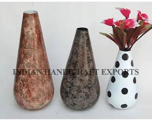 Aluminum Colored Flower Vase
