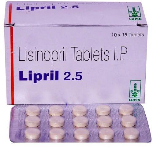 Lisinopril Tablet, Packaging Type : Strips