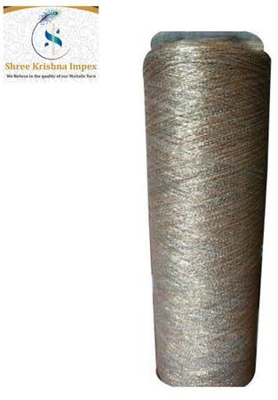  Polyester Zari Yarn, for Embroidery, Color : Gray