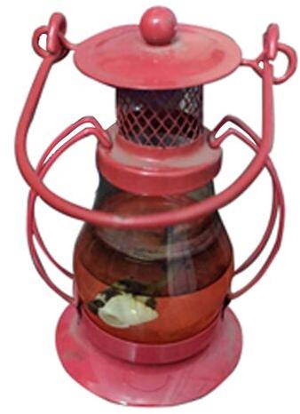 Aluminium Hanging Wax Lantern, Color : Red