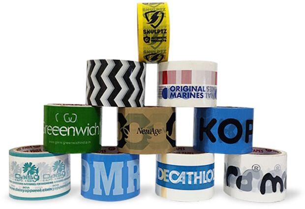 Logo Printed Tape, for Packing boxes, Size : Multisize