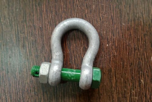 Green PIN Alloy Steel D Shackles, for Lifting Purpose