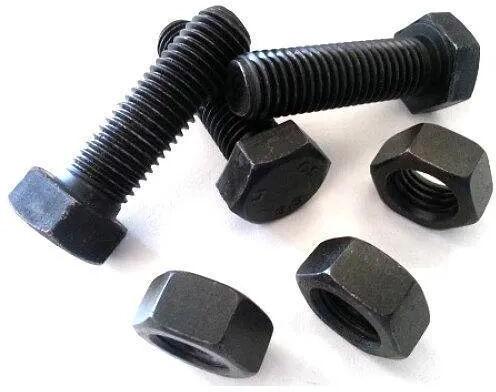Carbon Steel Bolts, Shape : round, hex