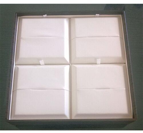 Square 4 Shelf Finger Ring Display Case, for Displaying, Size : Standard