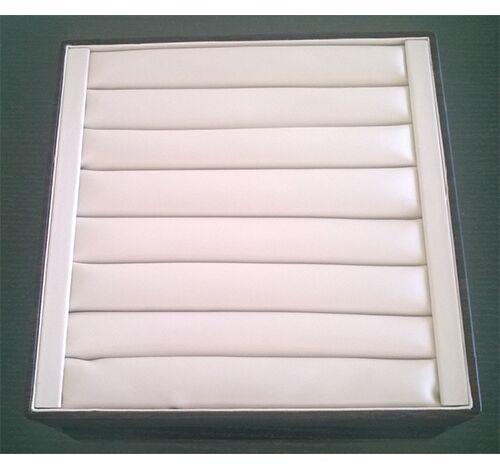 Rectangular White Finger Ring Display Case, for Displaying, Size : Standard