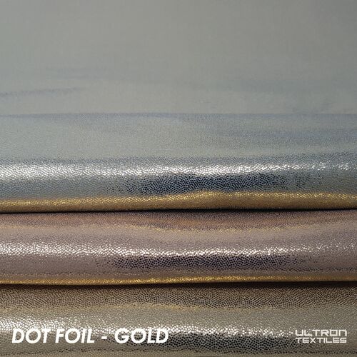 Dot Foil Poly Lycra Fabric, for Garments Making, Occasion : Party wear, Dance wear