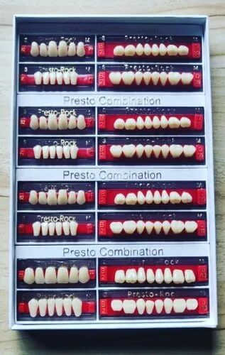 Methyl Methacrylate Acrylic Teeth Set, Feature : Long Lasting, Color Stability