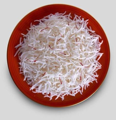 Hard Organic Dubar Steam Basmati Rice, Variety : Long Grain