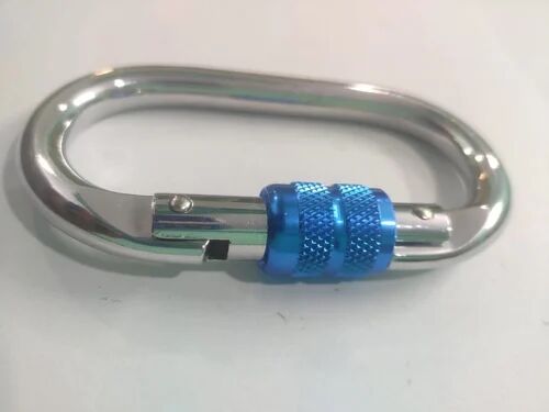 Silver Steel Carabiner Hook