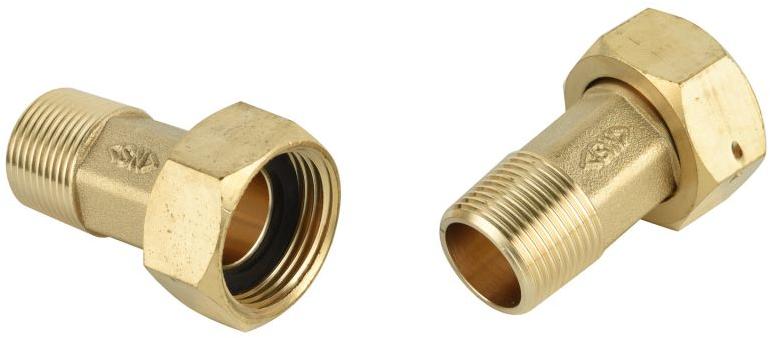 Golden Power Coated Brass Meter Nut, for Automobile Fittings, Electrical Fittings, Size : Customised