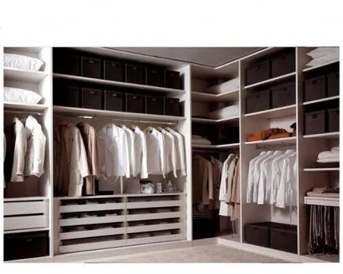 WPC Bedroom Wardrobe, Color : White