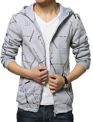 Hooded Printed Mens Designer Sweatshirt, Occasion : Casual Wear, Party Wear