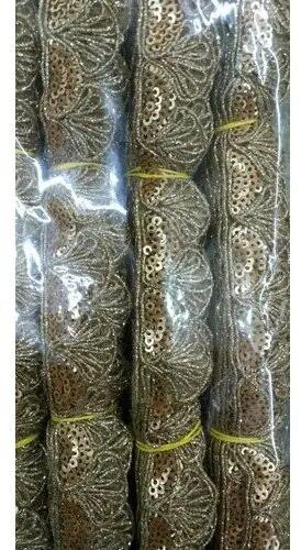 Tissue Lace, for Saree, Work Type : Embroidery Work
