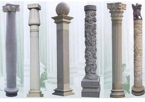 White Designer Marble Pillar
