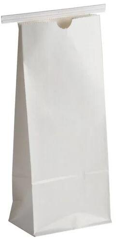 White Plain Paper Packaging Bag, for Grocery