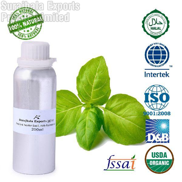 Blended Common Holy Basil Essential Oil, for Body Care, Skin Care, Spa