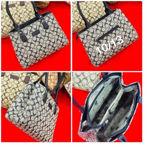 Coach Printed Pu Leather Ladies Fancy Handbags, Size : 11*12 Inch