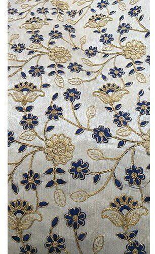 Silk  Embroidered Silk Fabric