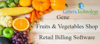 Gene Fruits &Vegetables Shop Retail Billing Software