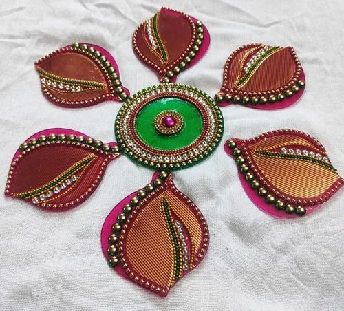 Leaf Acrylic Rangoli, Color : Multicolor