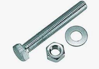 Shiny Silver Polished Bolt Fasteners, for Fittings, Feature : High Quality, High Tensile