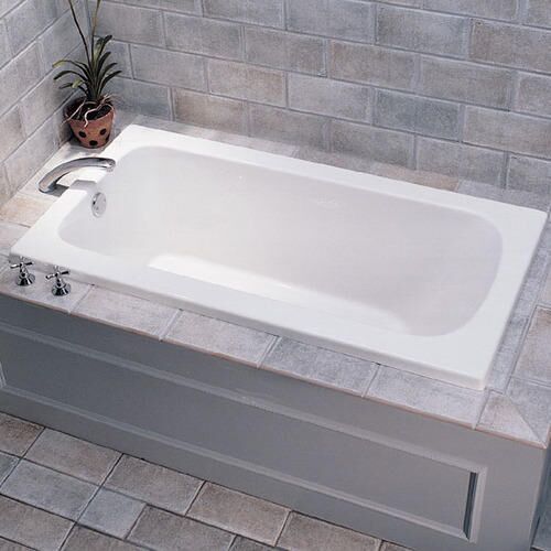 Ceramic Rectangular Bath Tubs, Color : White 