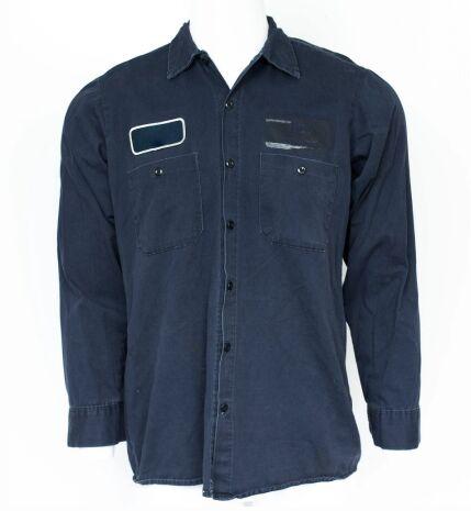Plain Denim Industrial Shirt, Size : XL, XXL