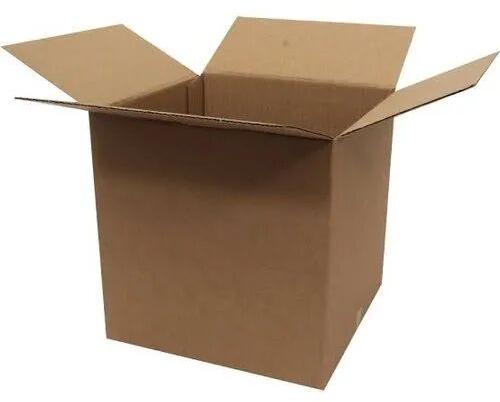  Kraft Paper Corrugated Box, for Packaging, Pattern : Plain