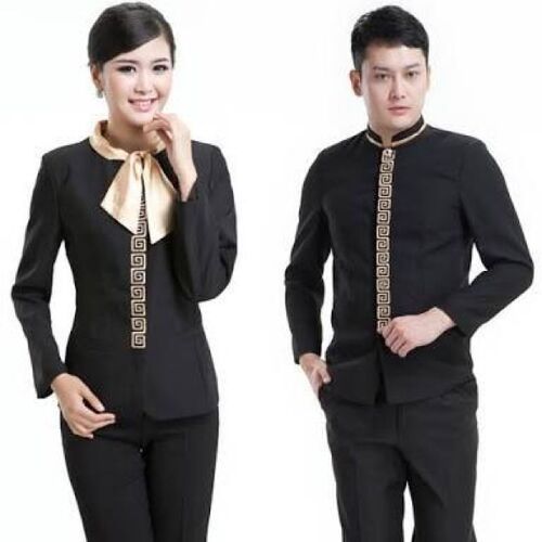 Cotton Front Office Staff Uniform, for Anti-Wrinkle, Comfortable, Easily Washable, Pattern : Plain