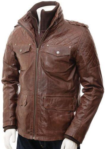 Men Leather Jacket, Occasion : Casual Wear