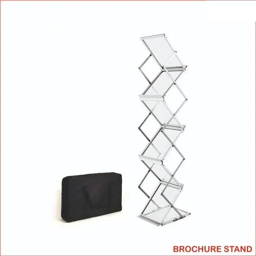 Brochure Stand, Color : White